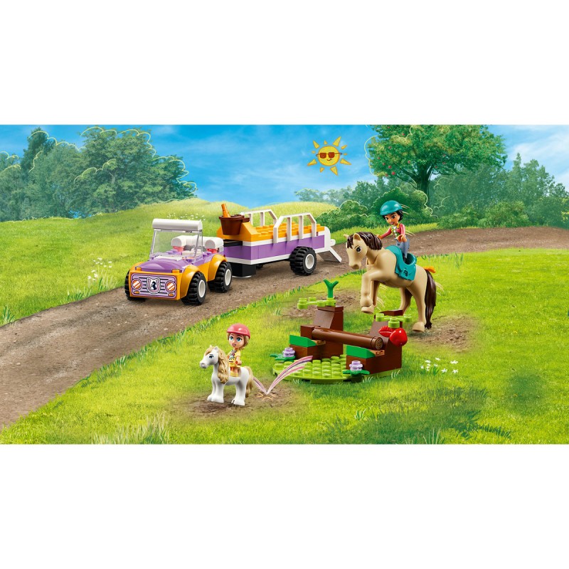 Remorca cu ponei si cal LEGO Friends 42634