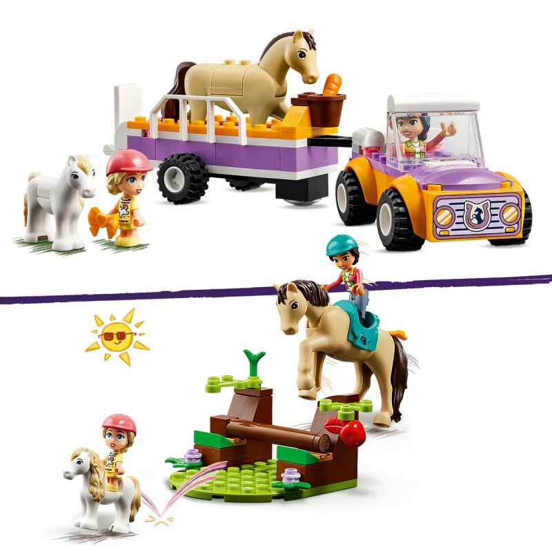 Remorca cu ponei si cal LEGO Friends 42634
