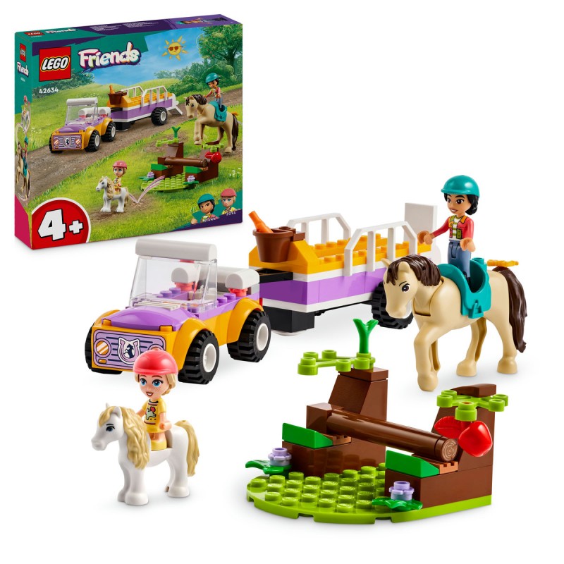 Remorca cu ponei si cal LEGO Friends 42634