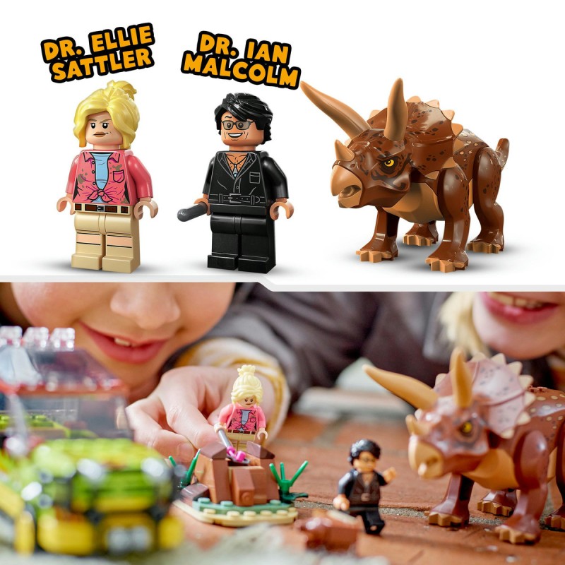 Cercetarea dinozaurului Triceratops  LEGO Jurassic World 76959