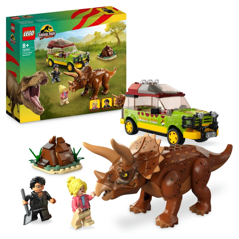 Cercetarea dinozaurului Triceratops  LEGO Jurassic World 76959