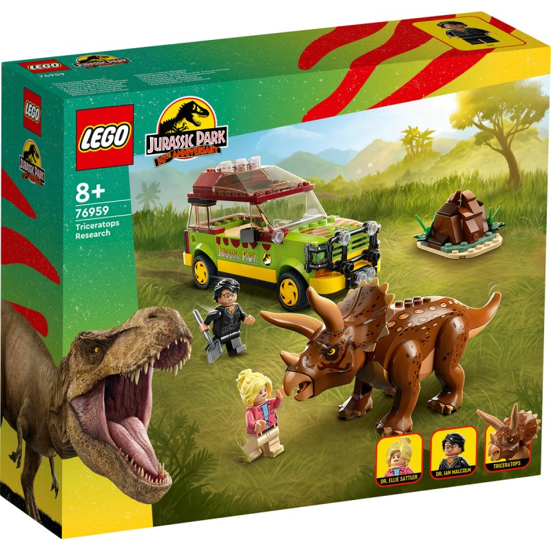 Cercetarea dinozaurului Triceratops  LEGO Jurassic World 76959