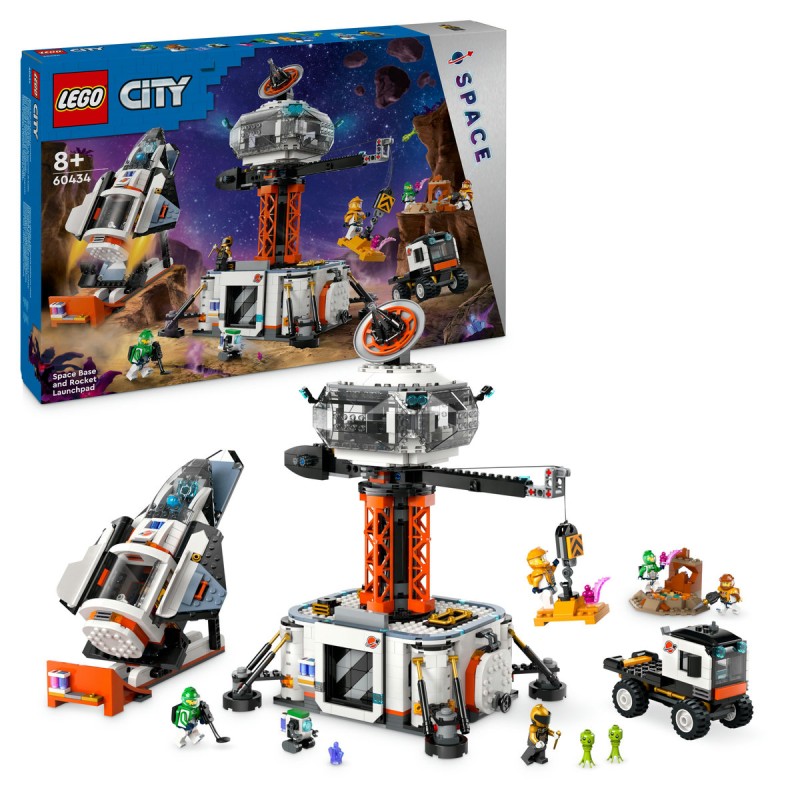 Baza spatiala si platforma de lansare a rachetei LEGO City 60434