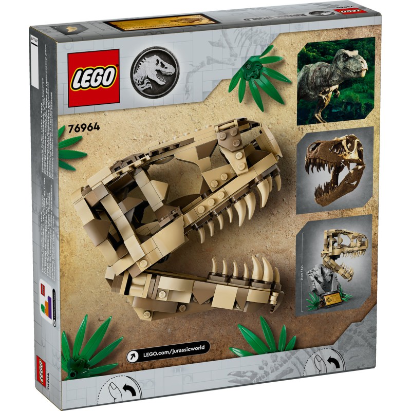 Fosile de dinozaur craniu de T rex LEGO Jurassic World 76964