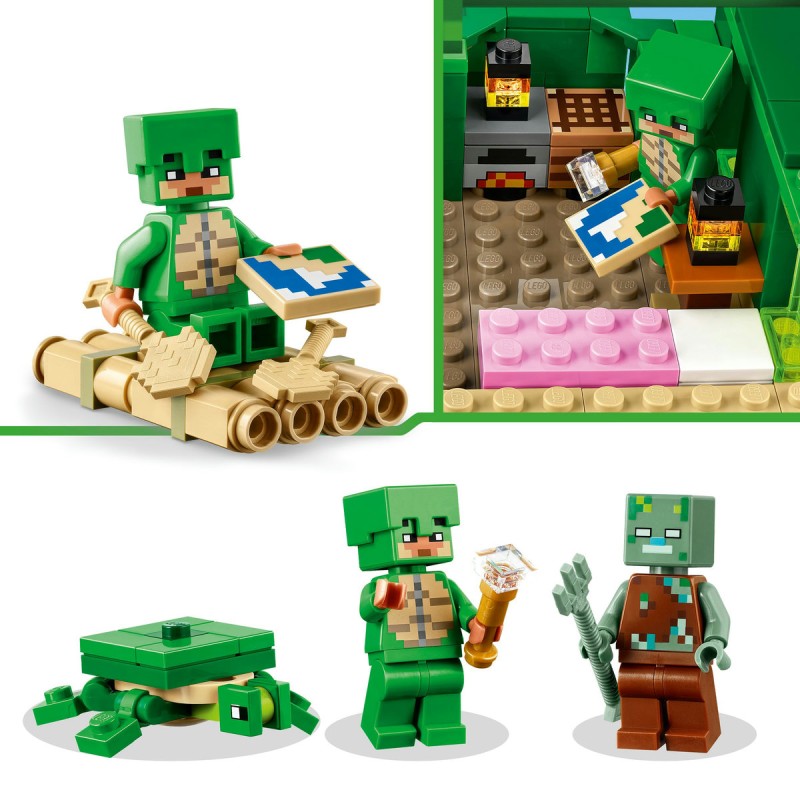 Casa de pe plaja testoaselor LEGO Minecraft 21254