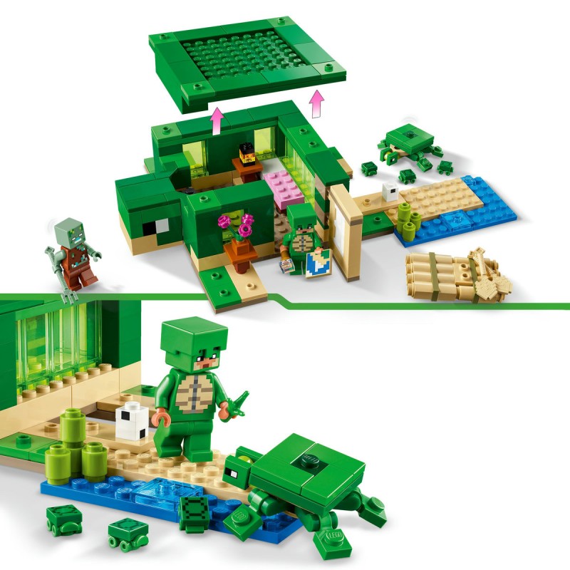 Casa de pe plaja testoaselor LEGO Minecraft 21254