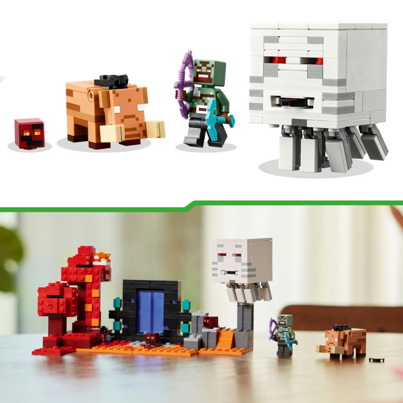 Amuscada in portalul Nether LEGO Minecraft 21255