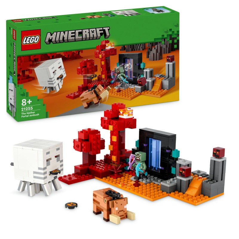 Amuscada in portalul Nether LEGO Minecraft 21255