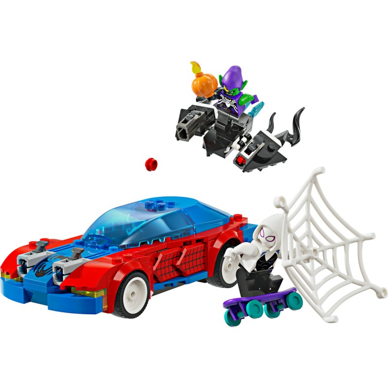 Masina de curse a Omului Paianjen si Venom Green Goblin LEGO Marvel Super Heroes 76279