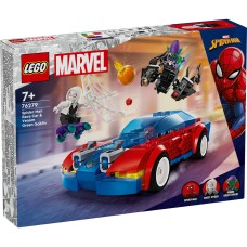 Masina de curse a Omului Paianjen si Venom Green Goblin LEGO Marvel Super Heroes 76279