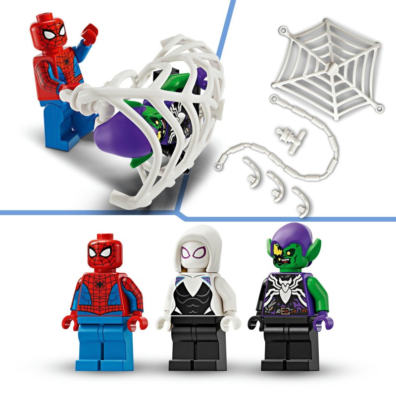Masina de curse a Omului Paianjen si Venom Green Goblin LEGO Marvel Super Heroes 76279