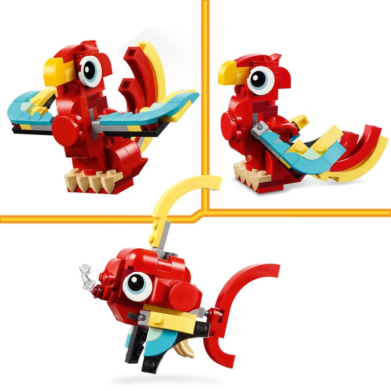 Dragon rosu LEGO Creator 31145