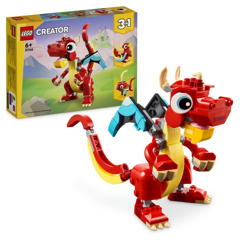 Dragon rosu LEGO Creator 31145