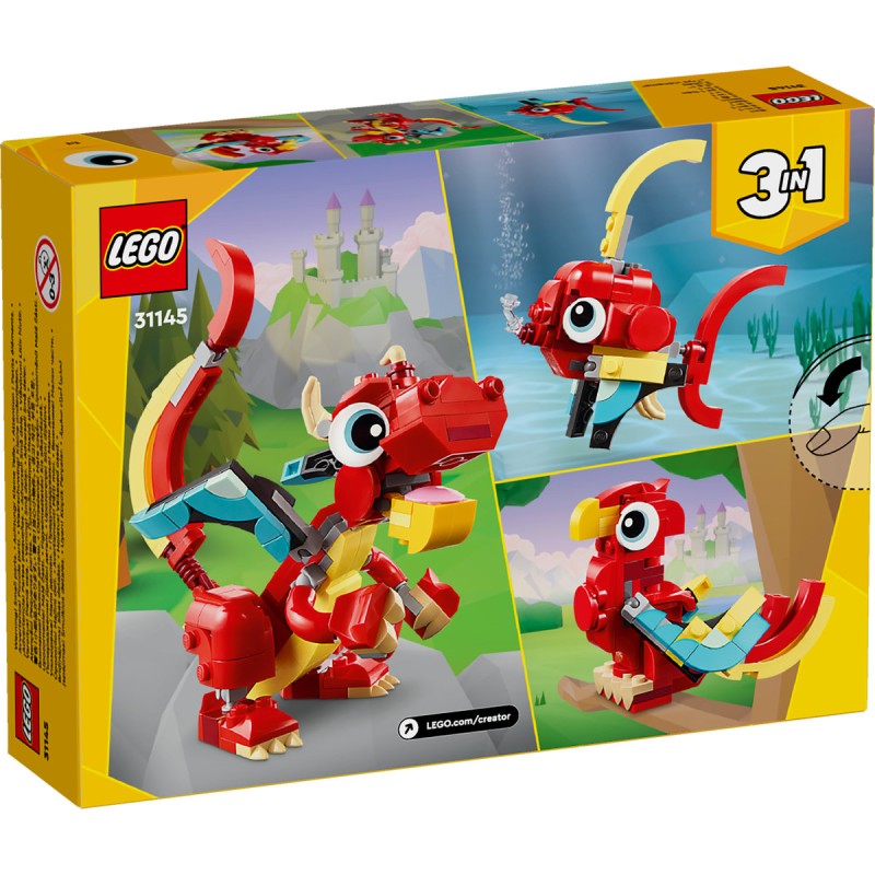 Dragon rosu LEGO Creator 31145