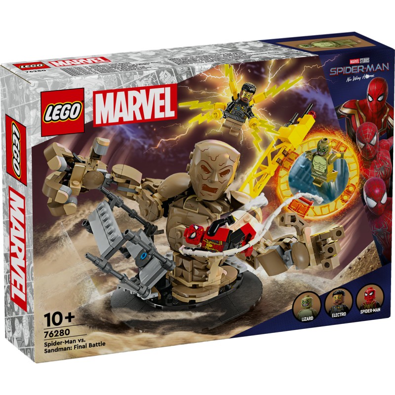 Omul Paianjen vs Sandman Batalia finala LEGO Marvel Super Heroes 76280