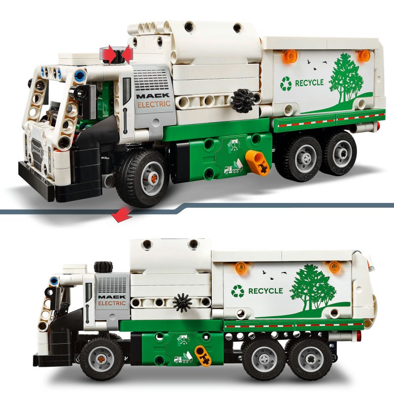 Camion de gunoi Mack LR Electric LEGO Technic 42167