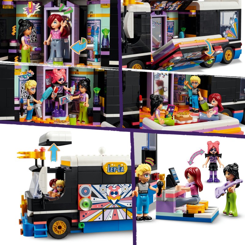 Autocar de turneu pentru staruri pop LEGO Friends 42619