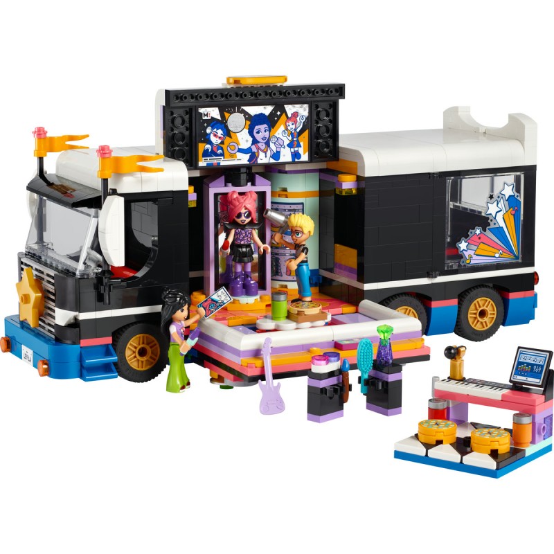Autocar de turneu pentru staruri pop LEGO Friends 42619
