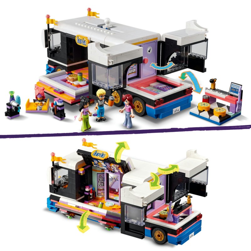 Autocar de turneu pentru staruri pop LEGO Friends 42619