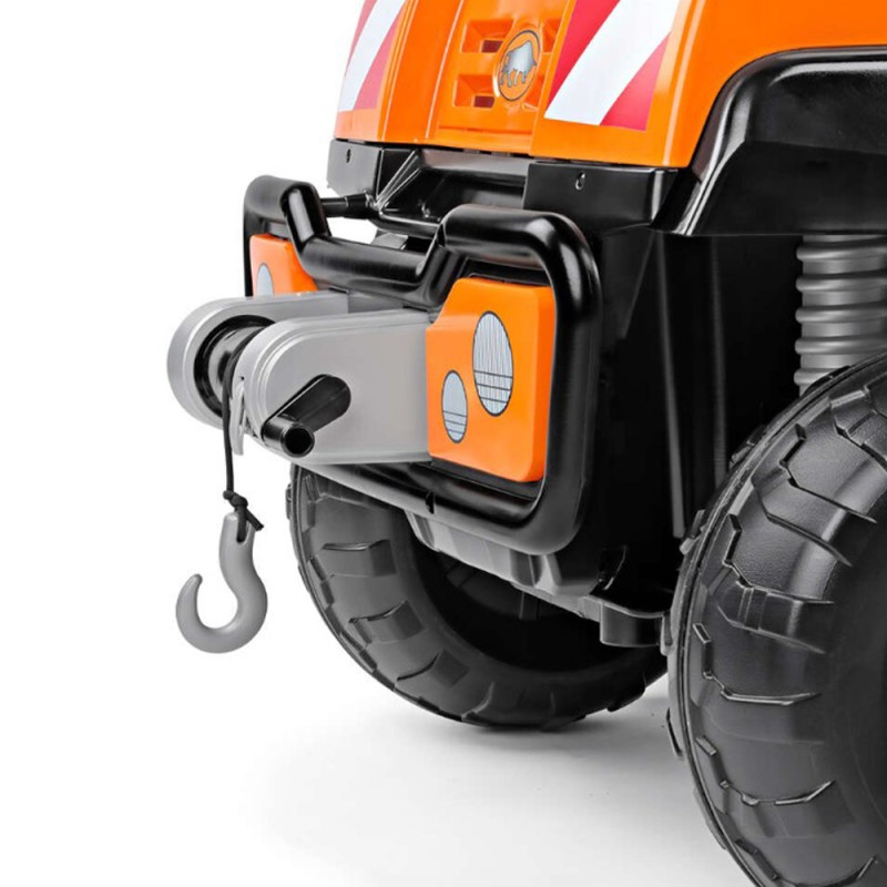 Camion Peg Perego Taurus 12V 3 ani+ portocaliu gri