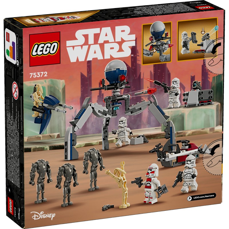 Pachet de lupta: Clone Trooper si droid de lupta LEGO Star Wars 75372