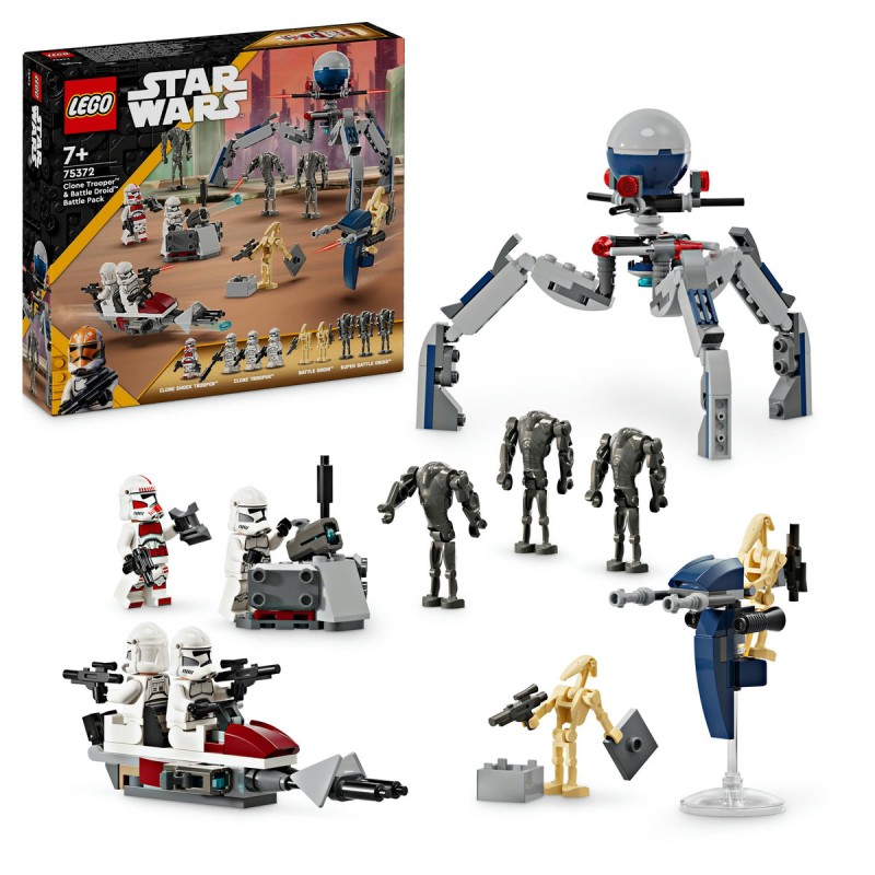 Pachet de lupta: Clone Trooper si droid de lupta LEGO Star Wars 75372