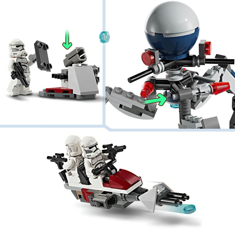 Pachet de lupta: Clone Trooper si droid de lupta LEGO Star Wars 75372