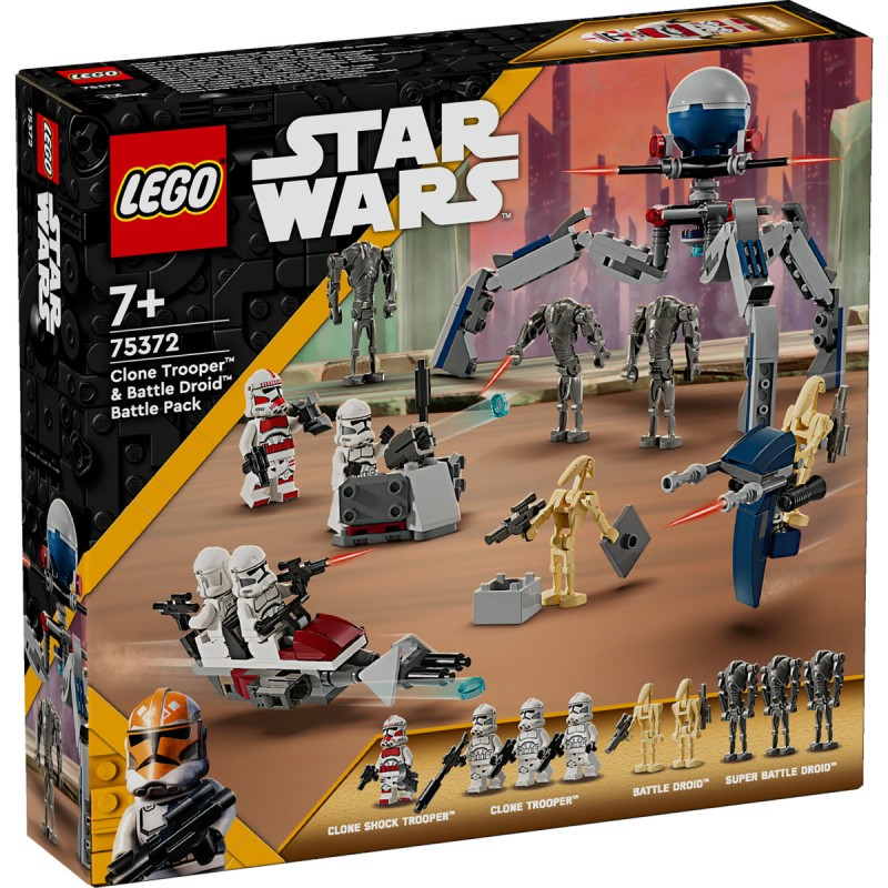 Pachet de lupta: Clone Trooper si droid de lupta LEGO Star Wars 75372