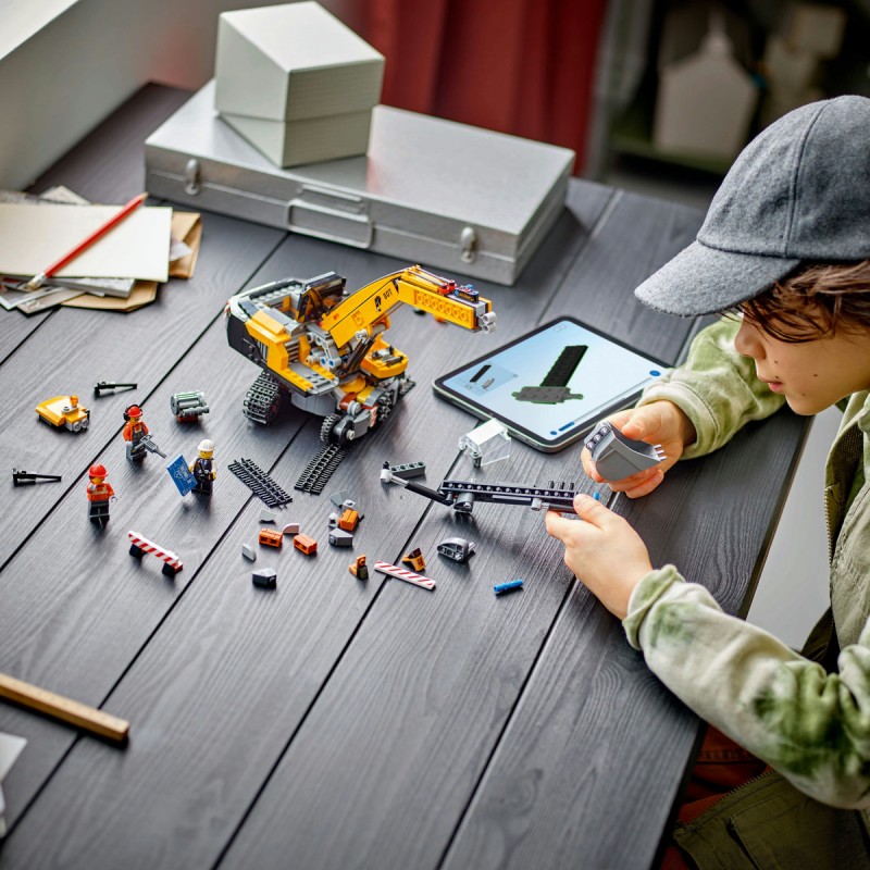 Excavator galben de constructii LEGO City 60420