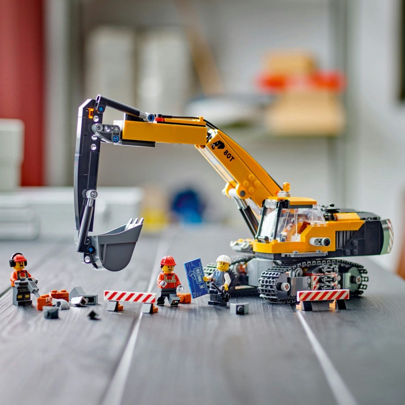 Excavator galben de constructii LEGO City 60420