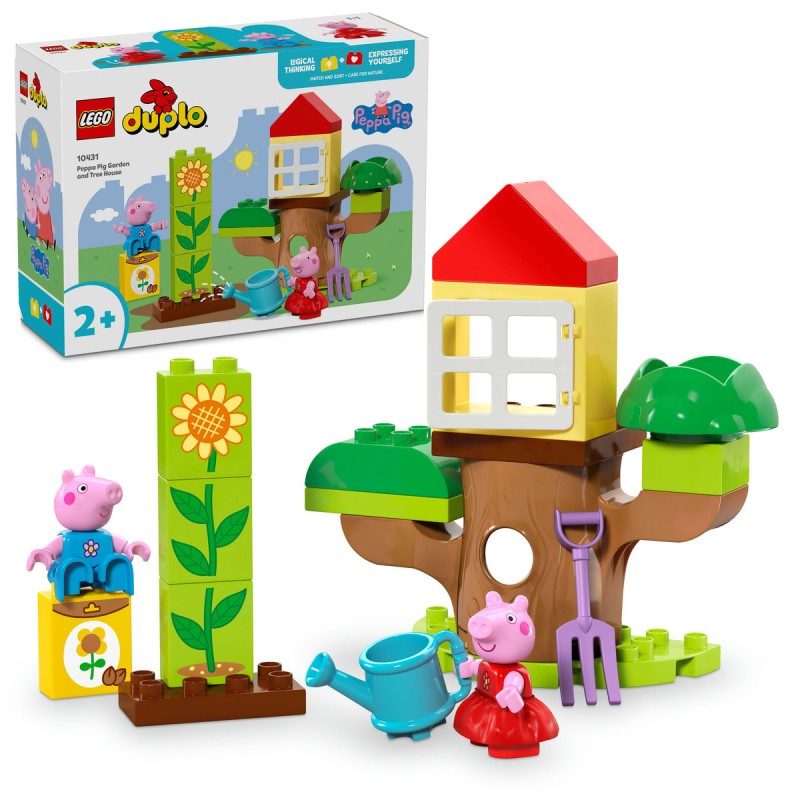 Purcelusa Peppa Gradina si casa din copac LEGO DUPLO 10431
