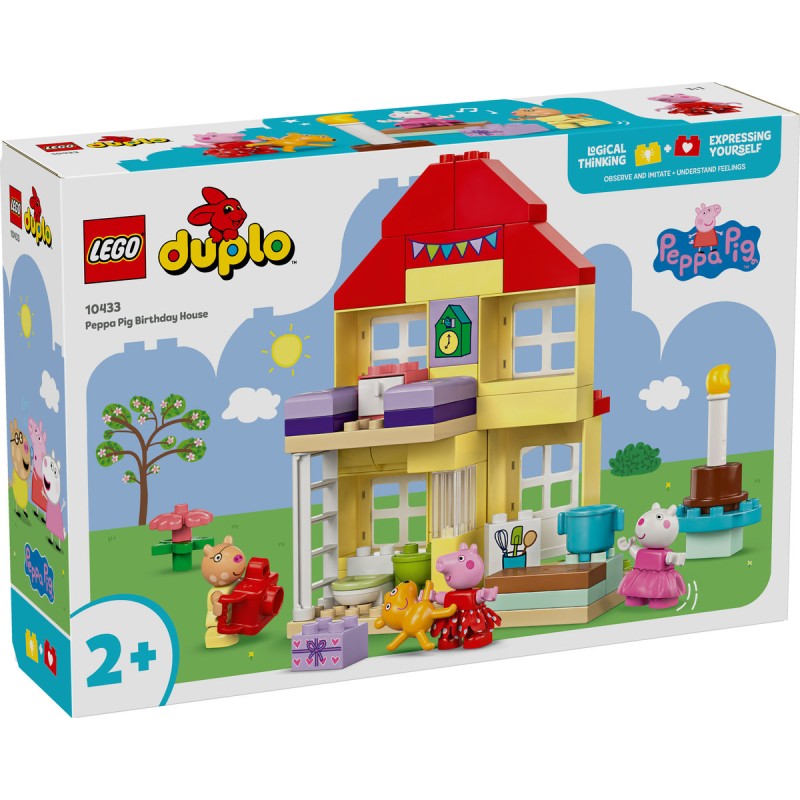 Purcelusa Peppa si casa aniversara LEGO DUPLO 10433