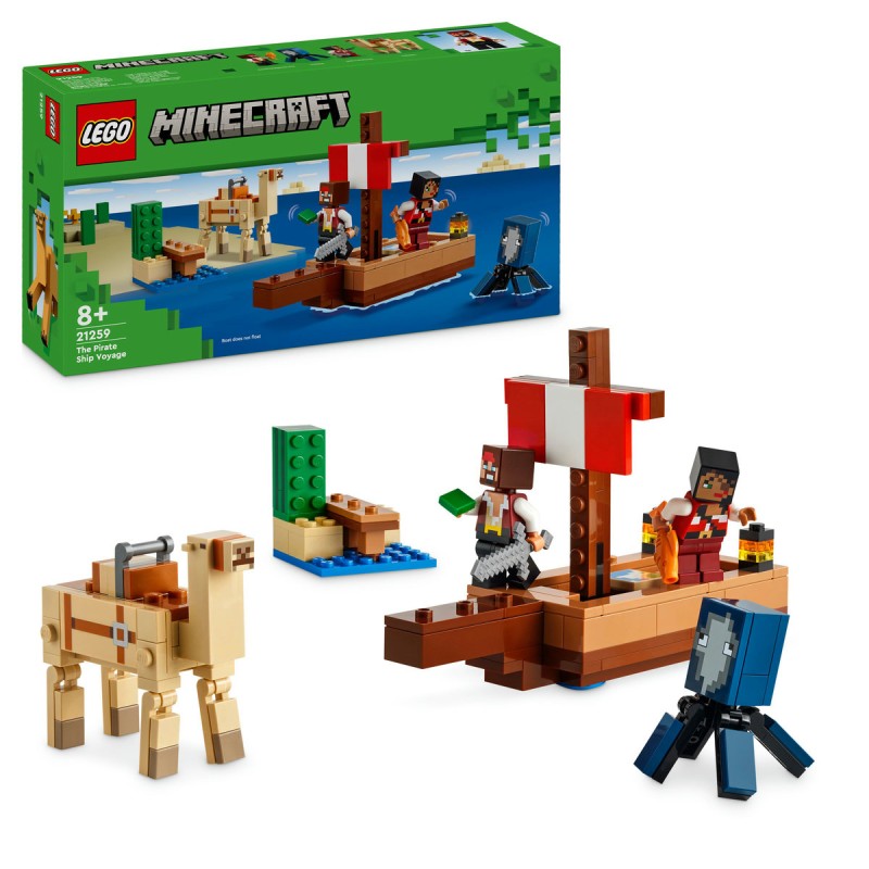 Calatorie pe corabia de pirati LEGO Minecraft 21259
