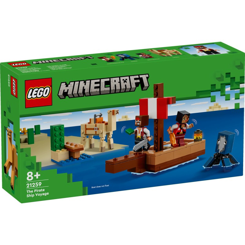 Calatorie pe corabia de pirati LEGO Minecraft 21259