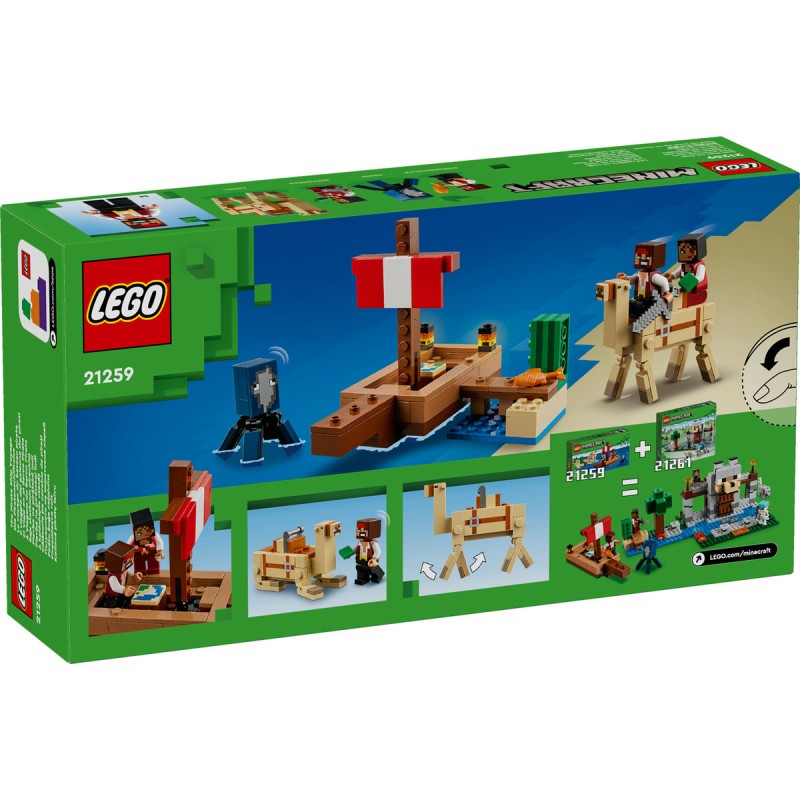 Calatorie pe corabia de pirati LEGO Minecraft 21259