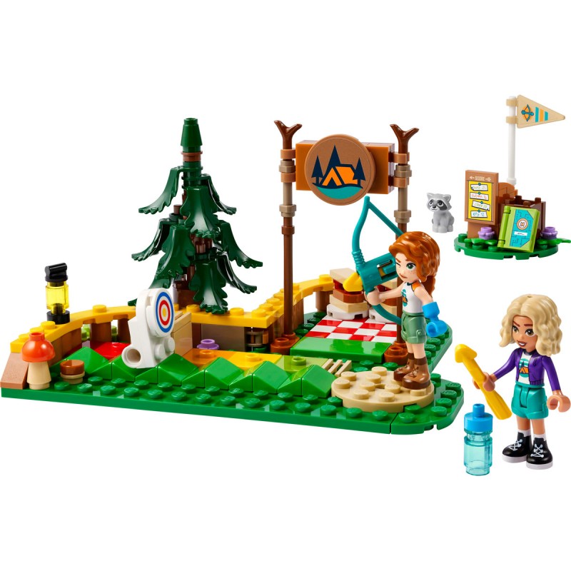 Poligonul de tir cu arcul în tabara de aventuri LEGO Friends 42622