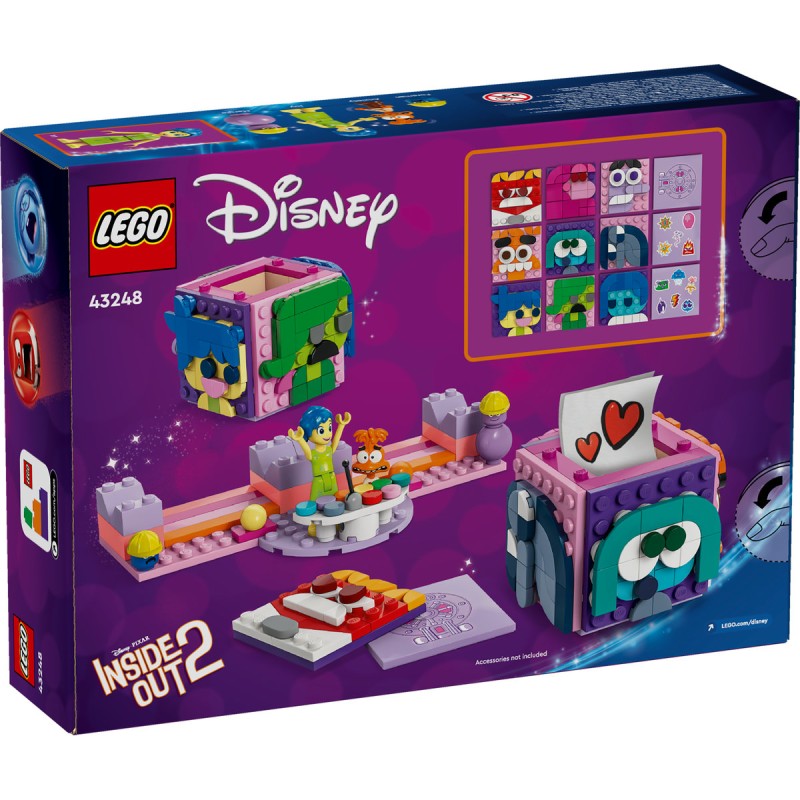 Intors pe dos: Cuburi cu emotii LEGO Disney 43248