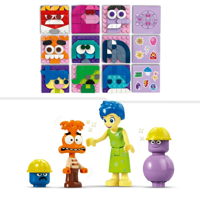 Intors pe dos: Cuburi cu emotii LEGO Disney 43248