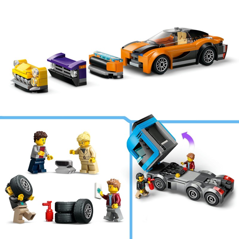 Camion transportor de masini sport LEGO City 60408