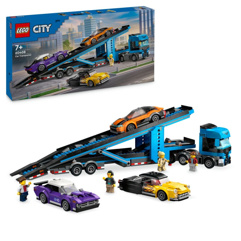Camion transportor de masini sport LEGO City 60408