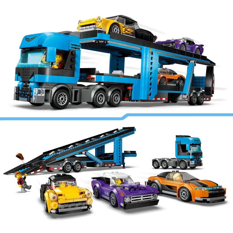 Camion transportor de masini sport LEGO City 60408