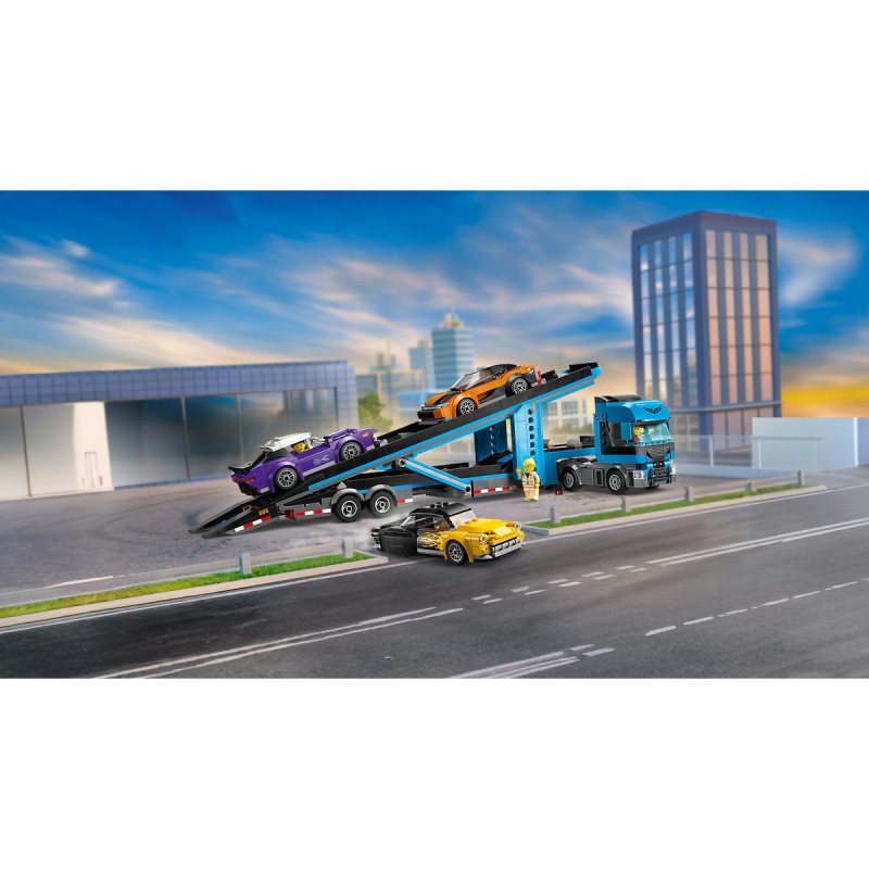 Camion transportor de masini sport LEGO City 60408