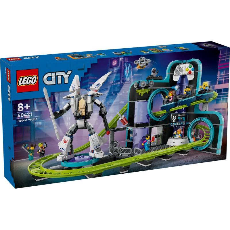 Parc cu roller coaster Lumea Robotilor LEGO City 60421