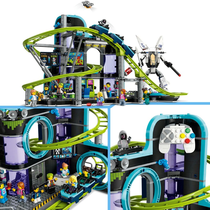 Parc cu roller coaster Lumea Robotilor LEGO City 60421
