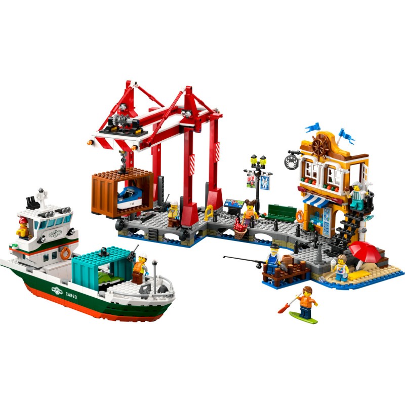 Port si nava de transport marfa LEGO City 60422