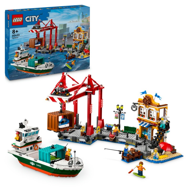 Port si nava de transport marfa LEGO City 60422
