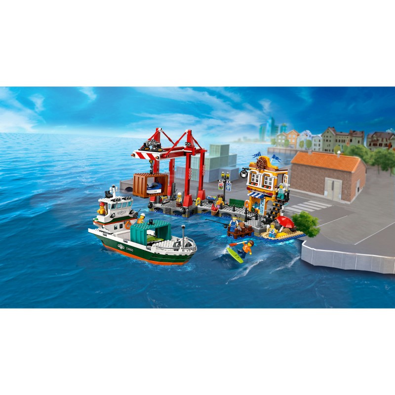 Port si nava de transport marfa LEGO City 60422