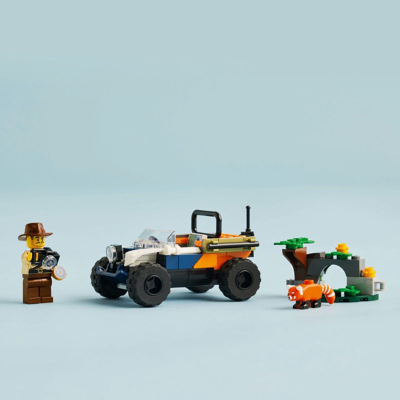 Exploratorul junglei pe ATV în cautarea unui panda rosu LEGO City 60424
