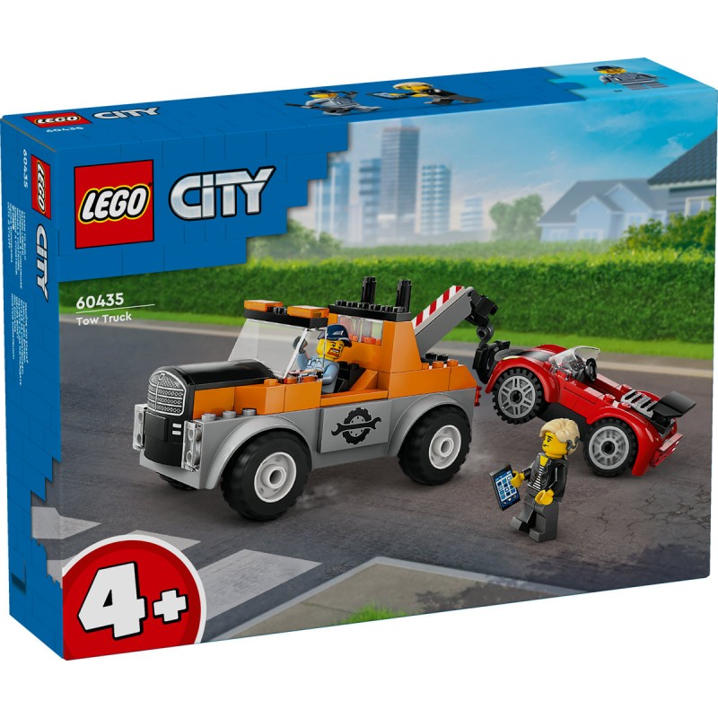 Camioneta de tractare si masina sport LEGO City 60435