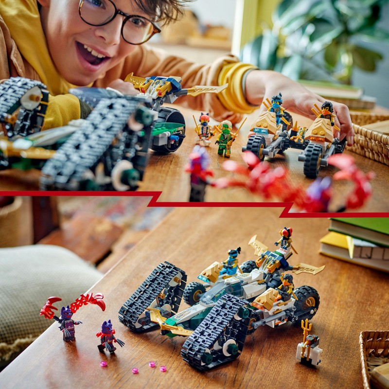 Vehicul combinat al echipei ninja LEGO Ninjago 71820